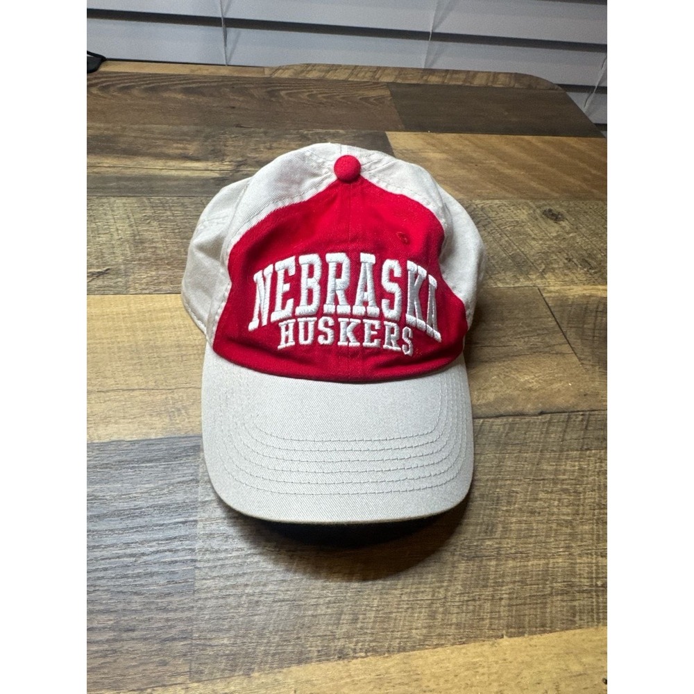 Nebraska Huskers Two-Tone‎ White and Red Adjustable Baseball Cap - One Size